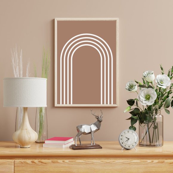 Modern Minimalist Abstract Geometric Wall Art Print Home Decor [No Frame] - Picture 3 of 5